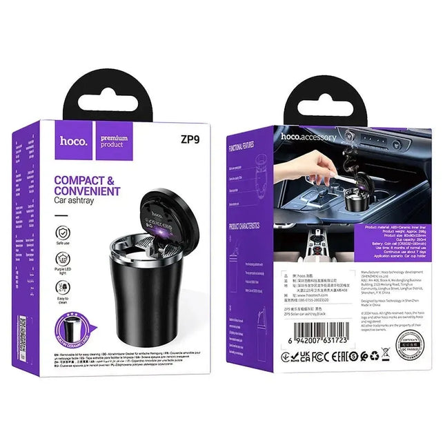 Hoco ZP9 Delta Ceramic Car Ashtray 250ml