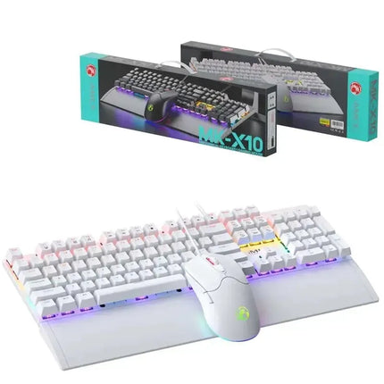 IMICE MK-X10 Wired Mechanical Keyboard Blue Switch And Mouse Set