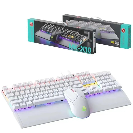 IMICE MK-X10 Wired Mechanical Keyboard Blue Switch And Mouse Set