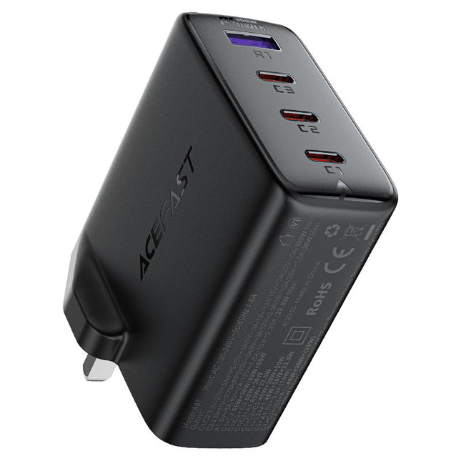 Fast Charge Wall Charger A97 PD100W GaN (3xUSB-C + 1xUSB-A) UK