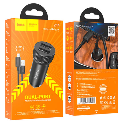 Car charger “Z49 Level” cable set USB-A to IP