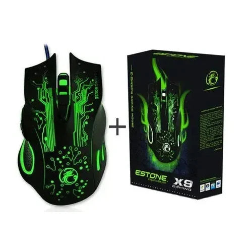 iMICE X9 3200DPI 6 Buttons LED Optical USB Wired Gaming Mouse