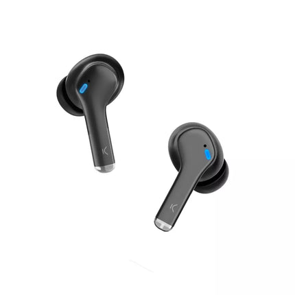 KSIX Noise Cancel 3 wireless earphones, ANC + ENC, 6 + 12 h autonomy, Touch control, Calls, Voice assistants, Black